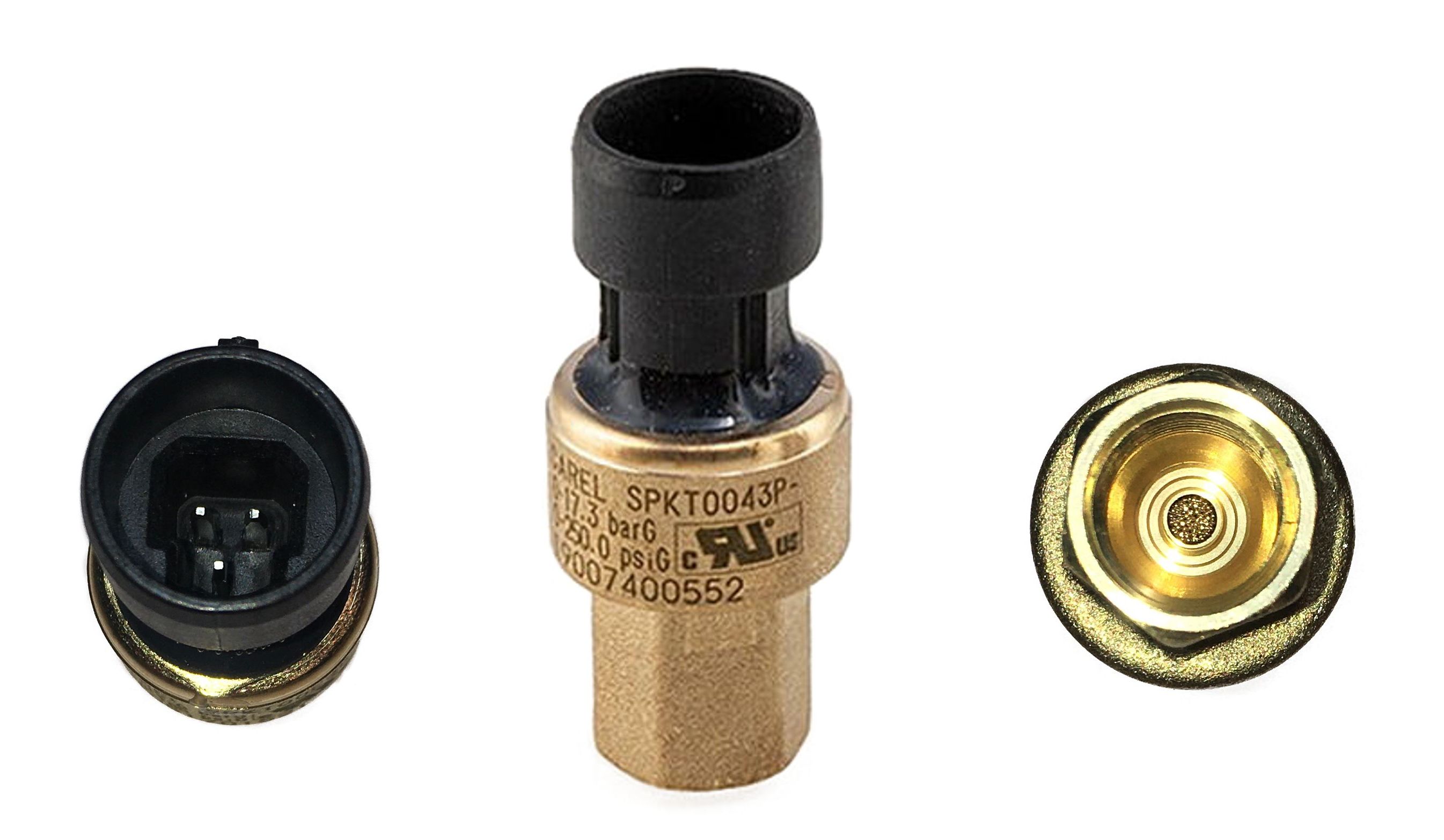 ДАТЧИК ДАВЛЕНИЯ CAREL PRESS. TRASD. Output: 0-5 V, Press. range: 0...17,3 BAR, Power supp. 5 VDC, Sealed gage, Packard, Female, 7/16"-20UNF, IP67, SPKT0043P0