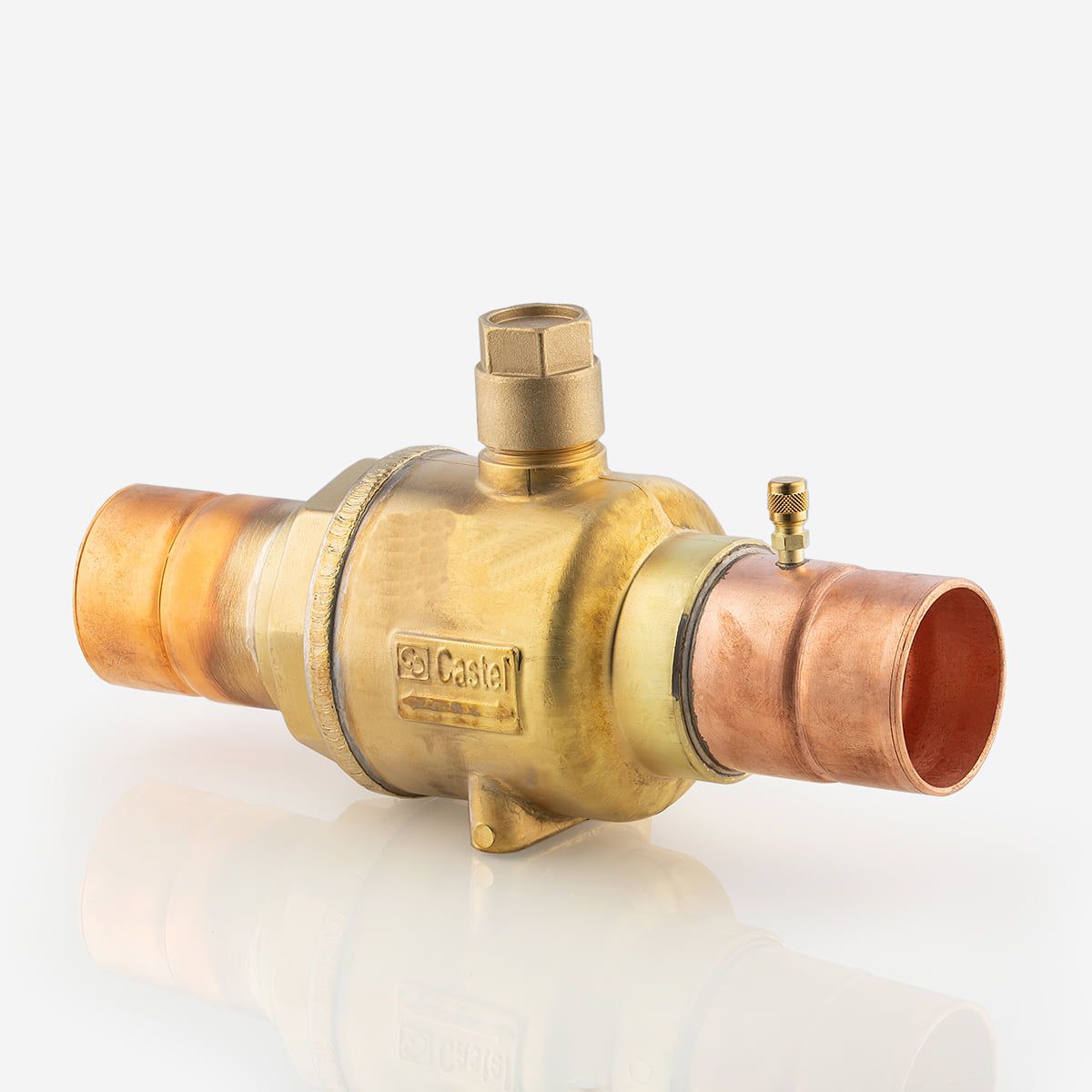 ШАРОВОЙ ВЕНТИЛЬ С СЕРВИСНЫМ ШТУЦЕРОМ CASTEL  Ball Valve 64mm ODS - Access Port, 6570/M64A