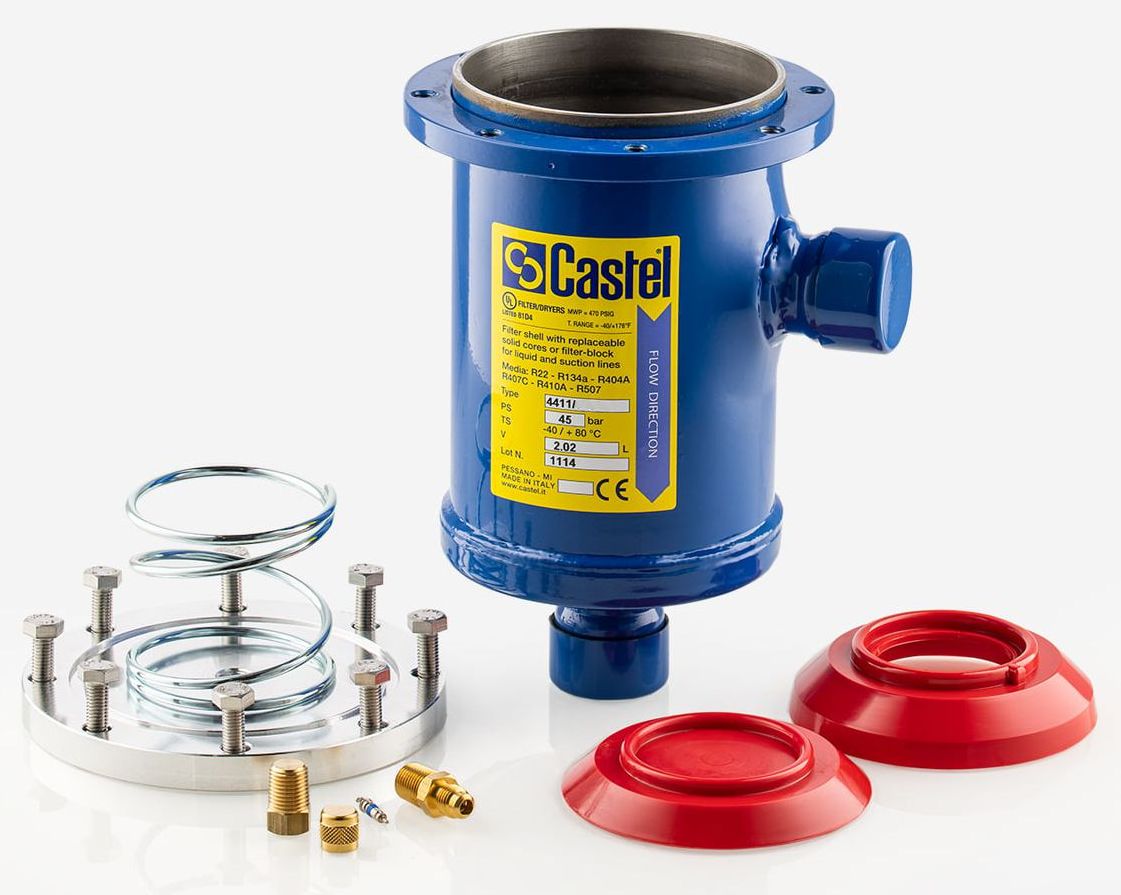 КОРПУС ФИЛЬТРА НА ЛИНИЮ ВСАСЫВАНИЯ (МЕХ.) CASTEL Filter Shell 42 mm ODS, 4411/M42C
