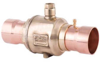ШАРОВОЙ ВЕНТИЛЬ С СЕРВИСНЫМ ШТУЦЕРОМ CASTEL  Ball Valve 3"5/8 (92 мм), 6571/29A