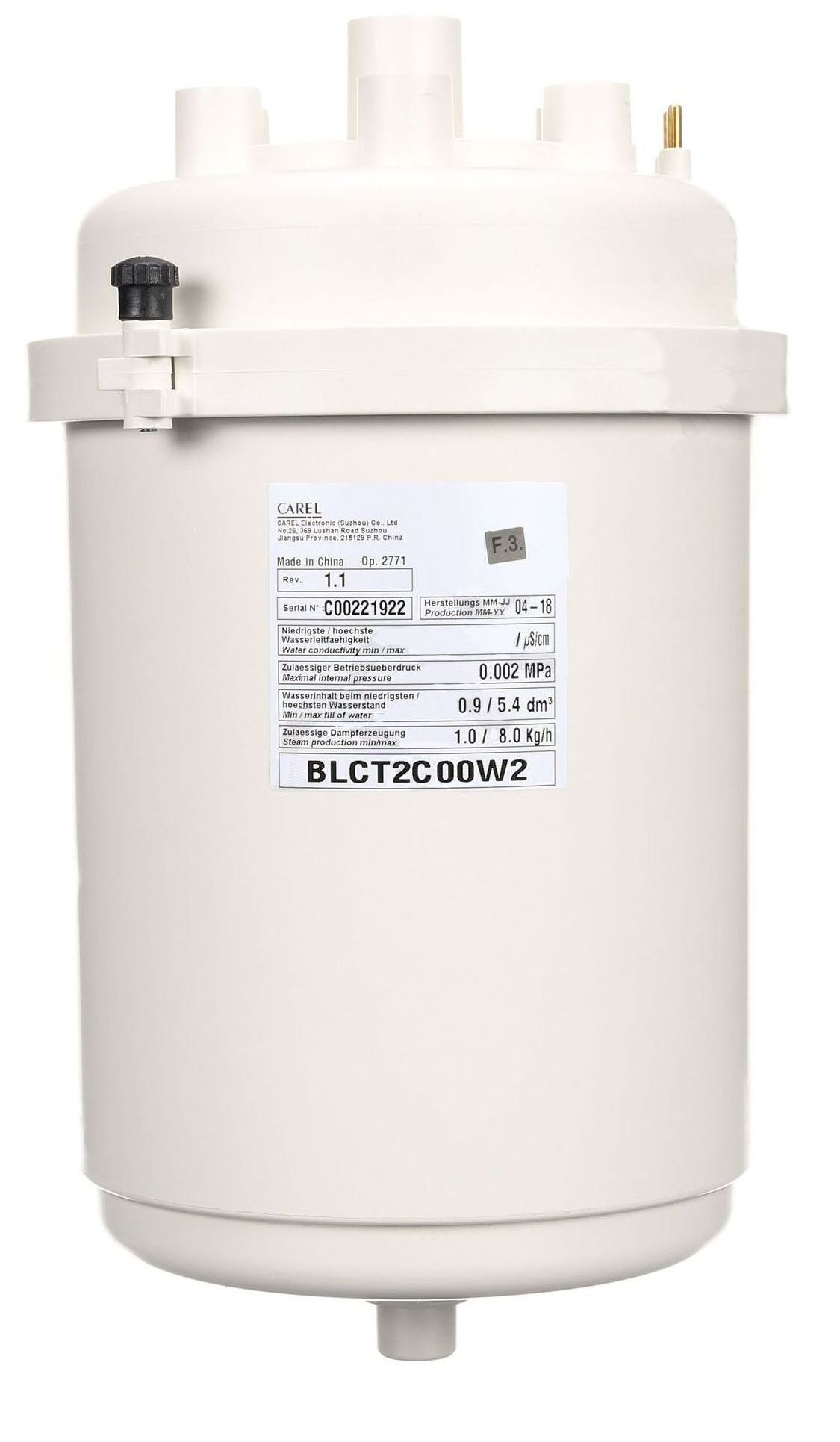 ЦИЛИНДР РАЗБОРНЫЙ ДЛЯ УВЛАЖНИТЕЛЯ CAREL,  CLEANABLE 5-8 KG/H CYLINDER, TYPE C