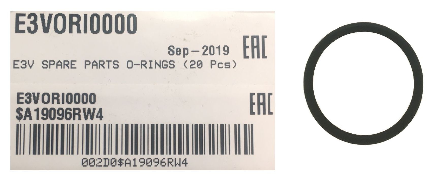 ПРОКЛАДКИ ДЛЯ ЭРВ CAREL KIT 20 PCS. E3V SPARE PARTS O-RINGS