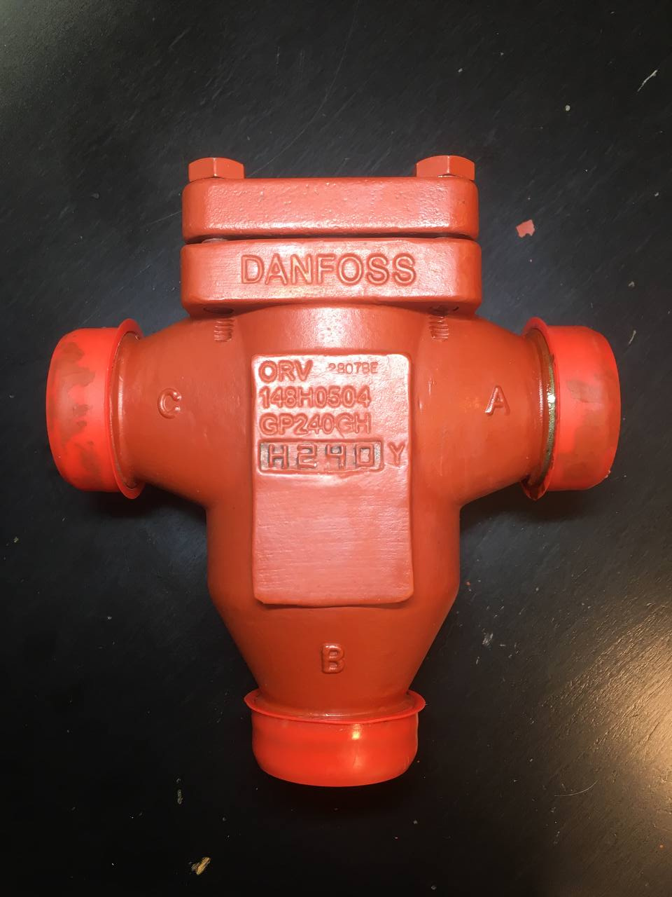 Регулятор температуры масла (корпус клапана c термостатом) Danfoss ORV 25 SOC H1 +49°/120°F, 148H3229 
