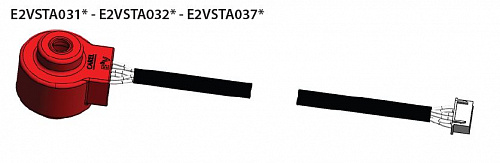 КАТУШКА/СТАТОР УНИПОЛЯР. ДЛЯ ЭРВ CAREL E2V, с кабелем 2 м., E2VSTA0321