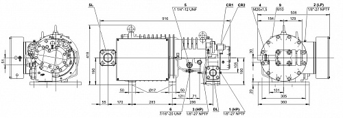 Компрессор Bitzer винтовой, полугерметичный , HSN6461-50-40P