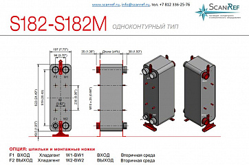 Паяный пластинчатый теплообменник ONDA S 182H-32 (Ridan RD-095-Q-32)