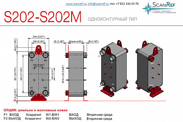 Паяный пластинчатый теплообменник с дистрибьютором ONDA S202D-60