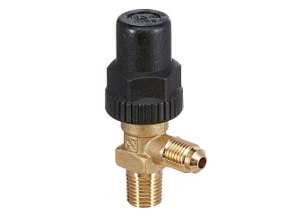 ВЕНТИЛЬ ЗАПОРНЫЙ (НА РЕСИВЕР) CASTEL CO2 Receiver Valve 1/4" Flare x 1/4"NPT, 6110E/22