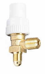 ВЕНТИЛЬ ЗАПОРНЫЙ (НА РЕСИВЕР)  CASTEL Receiver Valve CO2PS=120bar 3/8"FlareX3/8"NPT, 6120E/33