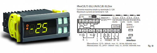 КОНТРОЛЛЕР CAREL IR33 16A 8A 8A 8A 12/24VAC BUZ 2NTC 2DI IR MORS.VITE