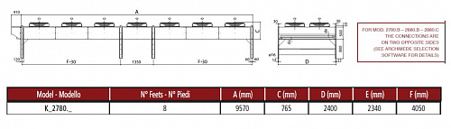 Конденсатор Thermokey серии «H» 1019 кВт, R404a, ∆T=15 K, EN 327 7х2х800 мм, KH 2780.CD V
