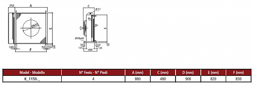 Конденсатор Thermokey серии «KH» 20.5 кВт, R404a, ∆T=15 K, EN 327 1х500 мм, KH 1150.AD H